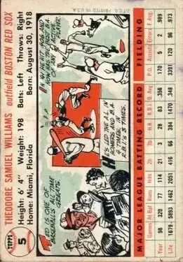 Back of Ted Williams