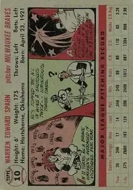 Back of Warren Spahn