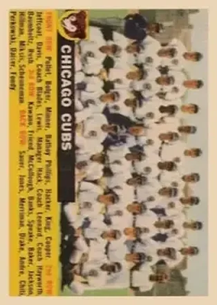 1956 Topps #11e Cubs