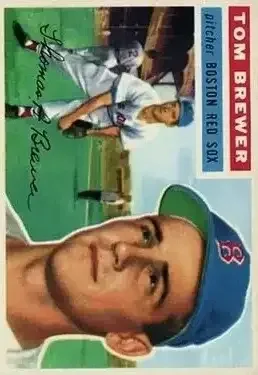 1956 Topps #34b Tom Brewer
