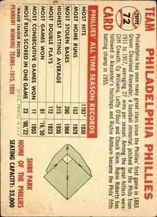 Phillies Rückseite