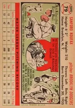 Back of Sandy" Koufax