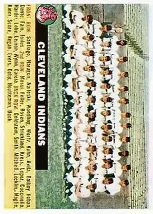 1956 Topps #85d Indians