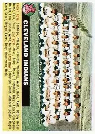1956 Topps #85f Indians