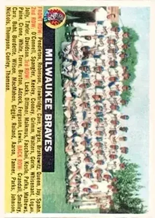 1956 Topps #95d Braves