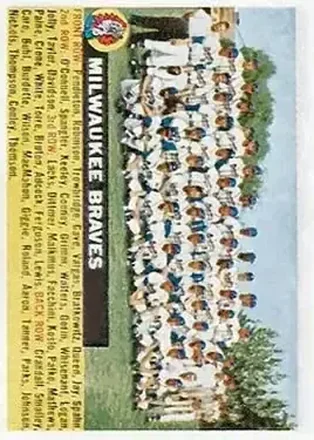 1956 Topps #95f Braves