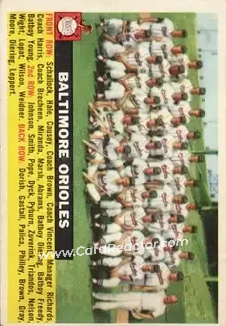 Front of Orioles