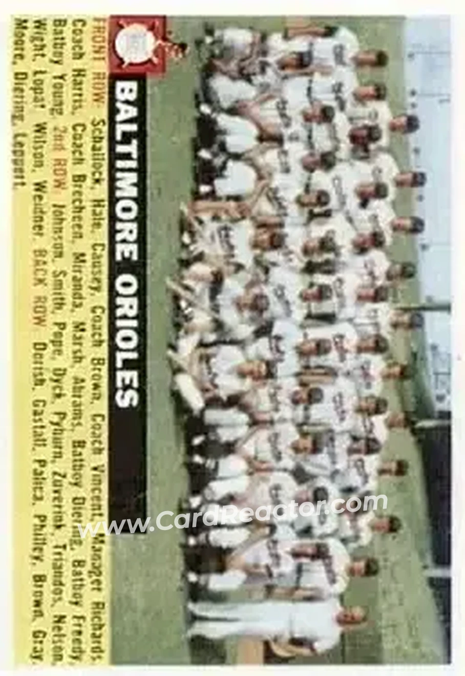 Front of Orioles