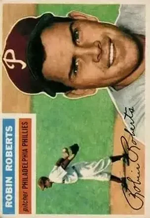 1956 Topps #180b Robin Roberts