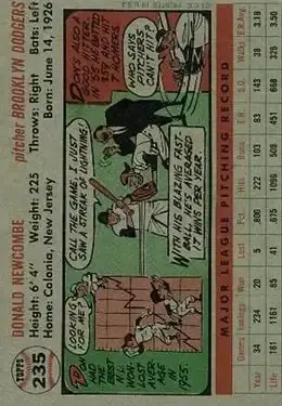 Back of Don Newcombe