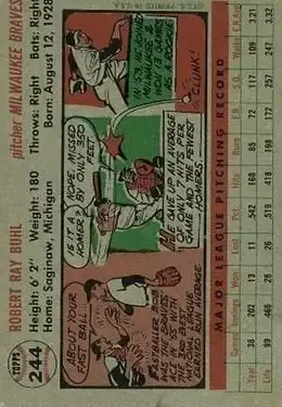 Back of Bob Buhl