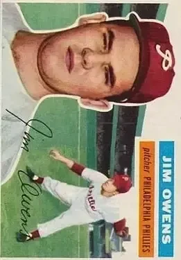 1956 Topps #114 Jim Owens