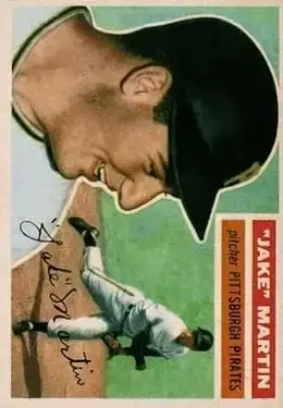 1956 Topps #129 Jake Martin