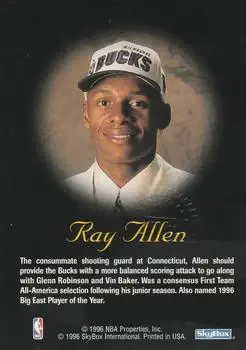 Back of Ray Allen
