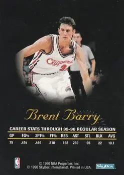 Back of Brent Barry