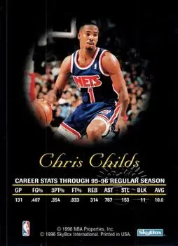 Back of Chris Childs