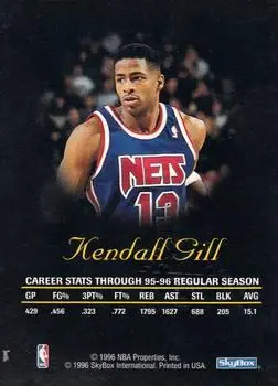 Back of Kendall Gill