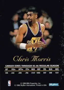 Back of Chris Morris