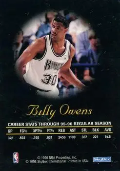 Back of Billy Owens