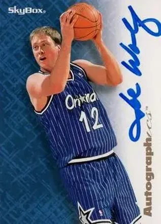 1996-97 SkyBox Premium #NNO Autographics Blue Ink Joe Wolf
