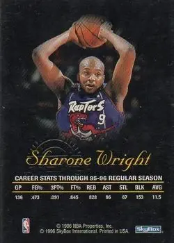 Back of Sharone Wright