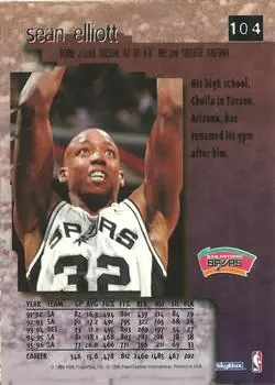 Back of Sean Elliott