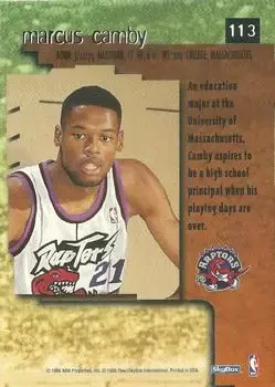 Back of Marcus Camby