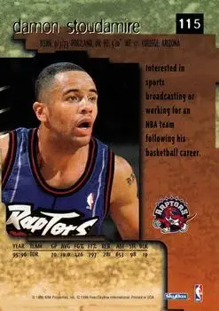 Back of Damon Stoudamire