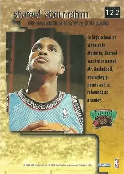 Back of Shareef Abdur-Rahim
