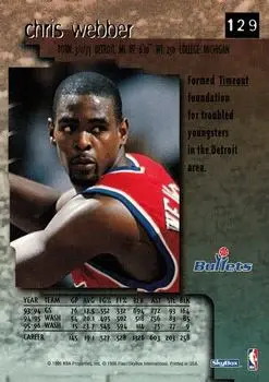 Back of Chris Webber