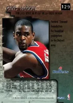 Back of Chris Webber