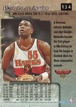 Back of Dikembe Mutombo