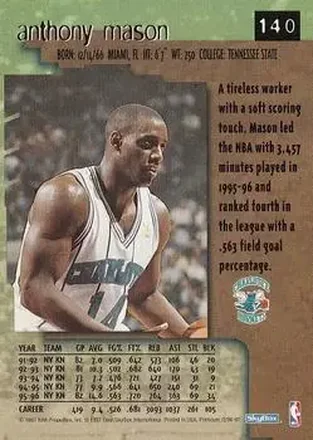 Anthony Mason back