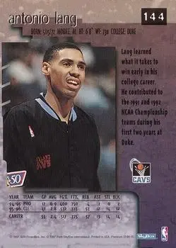 Back of Antonio Lang