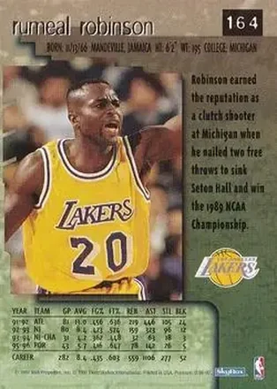 Rumeal Robinson back