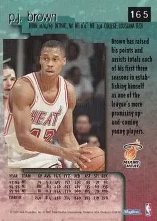 P.J. Brown back