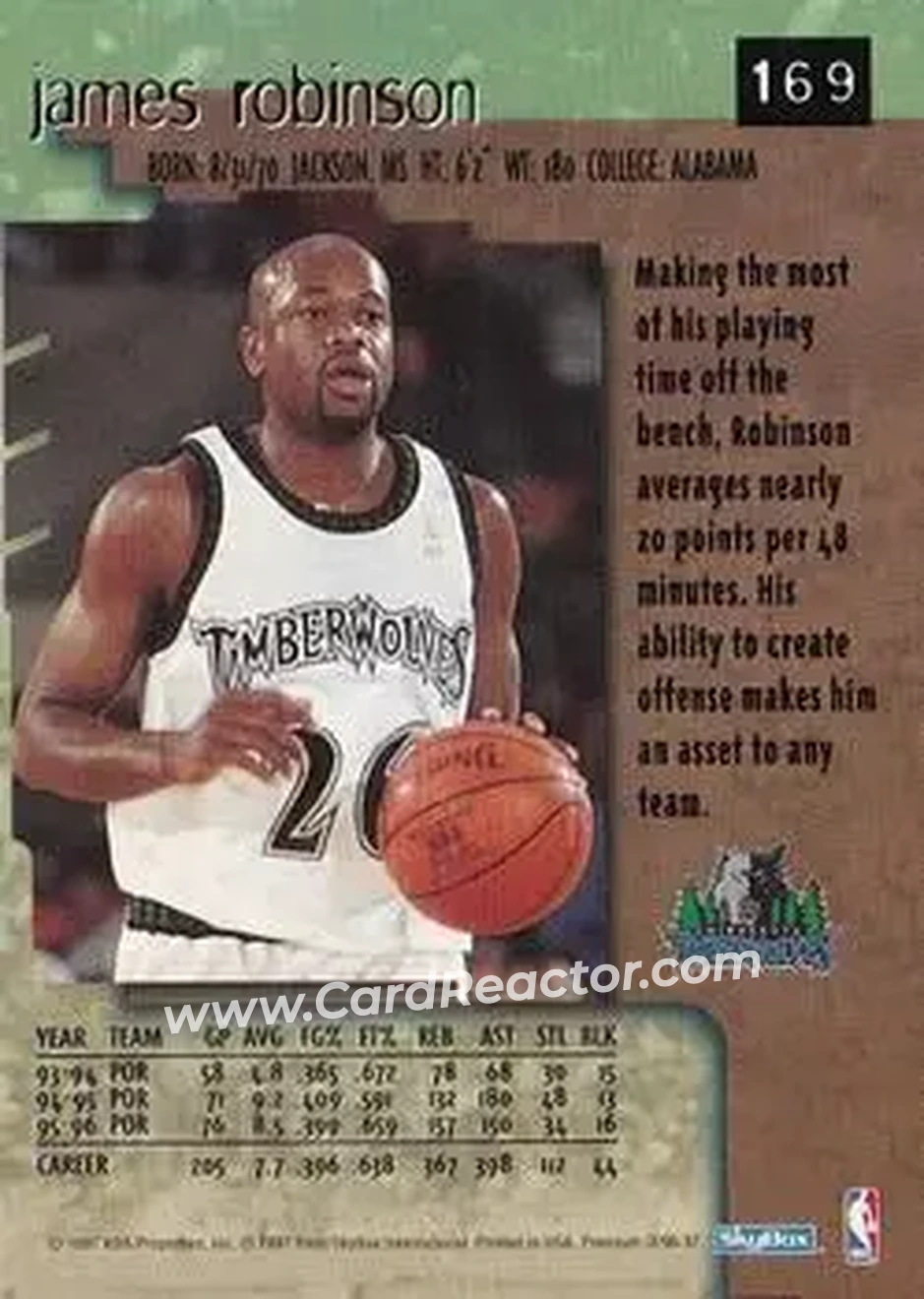 Enlarged card image