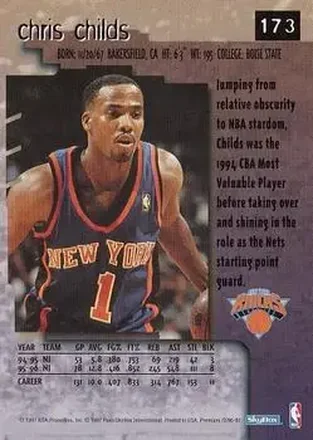 Chris Childs back