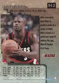 Back of Isaiah Rider