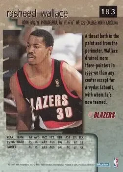 Back of Rasheed Wallace