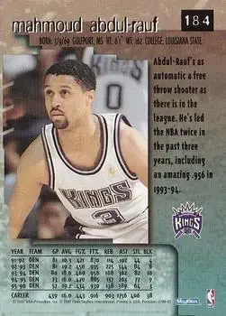 Back of Mahmoud Abdul-Rauf