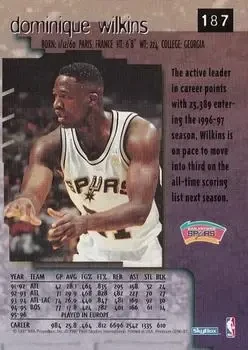 Back of Dominique Wilkins