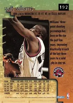 Back of Walt Williams