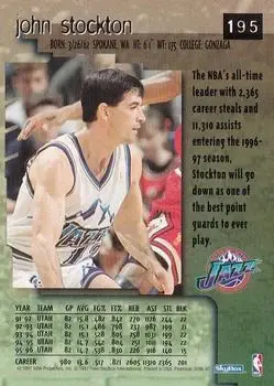 Back of John Stockton
