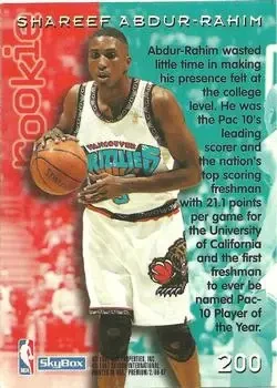 Back of Shareef Abdur-Rahim