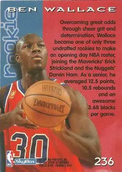 Back of Ben Wallace