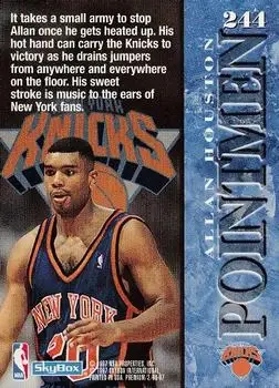 Back of Allan Houston