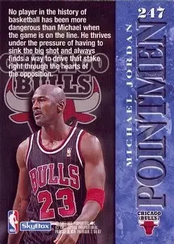 Back of Michael Jordan
