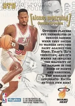 Back of Alonzo Mourning