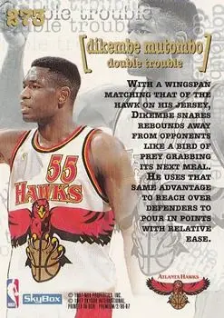 Back of Dikembe Mutombo